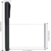 Chrome metal ballpoint pen with retractable papersheet - Image 3