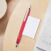 Red ballpoint pen with retrackable papersheet. - Image 2
